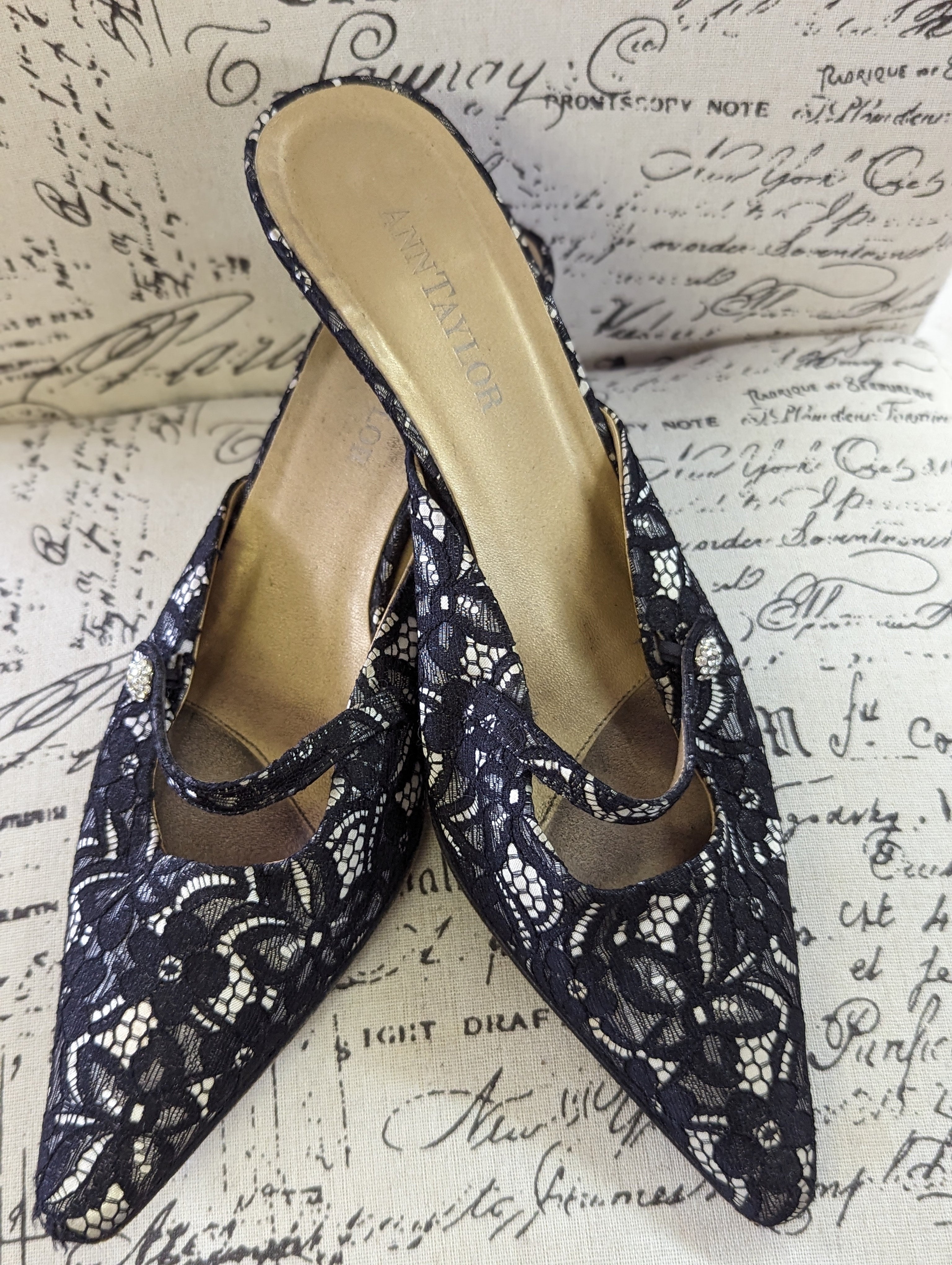 Escarpins Noirs Vernis Ann Taylor - Taille US 6.5 - Pumps Classiques - Occasion